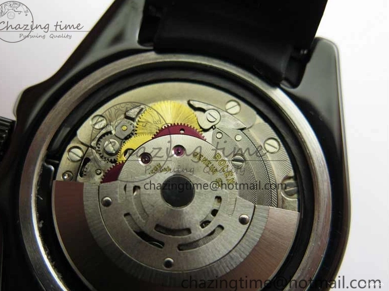 5GF Black Black Best SA3135 Cream Ceramic Dial Submariner on 40mm Strap Rubber Edition 1224